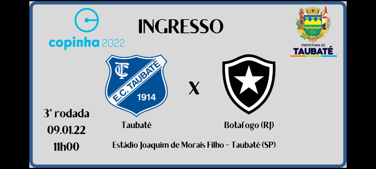 Copinha - Taubaté x Botafogo - 3ª Rodada - 1º lote