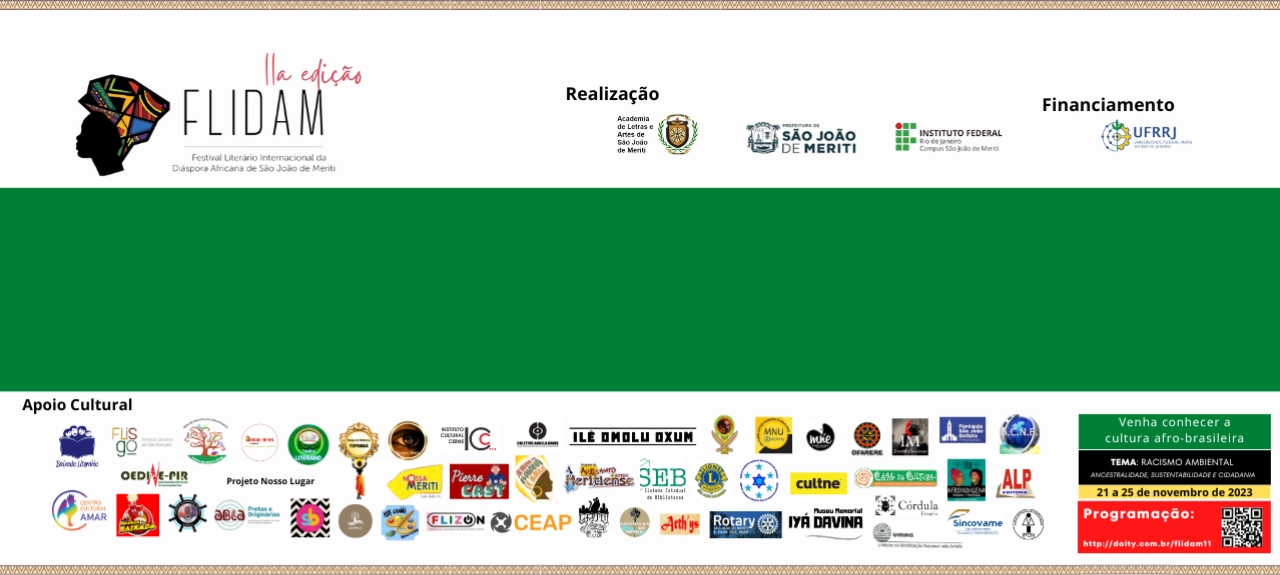 11º FLIDAM - Festival Literário Internacional da Diáspora Africana de São João de Meriti