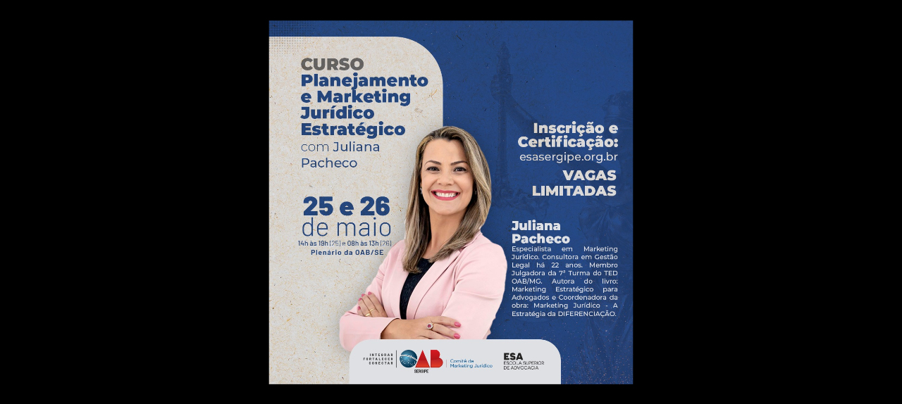 CURSO Planejamento e Marketing Jurídico Estratégico com Juliana Pacheco
