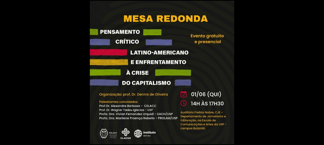 Lançamento do Livro - Pensamento Crítico Latino-Americano e Enfrentamento  à Crise do Capitalismo