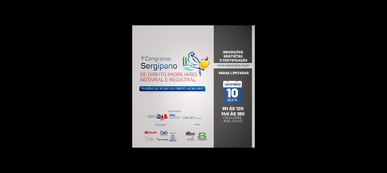 I Congresso Sergipano de Direito Imobiliário, Notarial e Registral