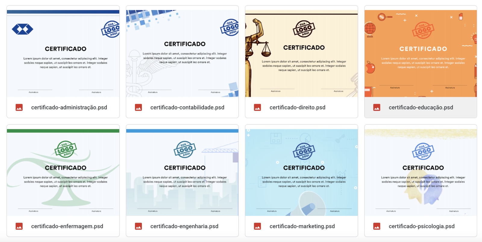 modelos de certificados de participação