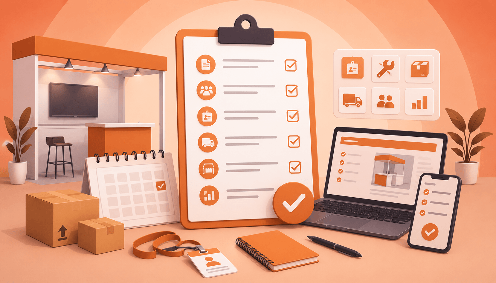 Checklist completo para expositores em feiras e congressos