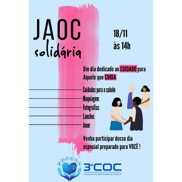 JAOC Solidária - ATIVIDADES INTERDISCIPLINARES CONGRESSO DA ESCOLA DE SAÚDE E MEDICINA