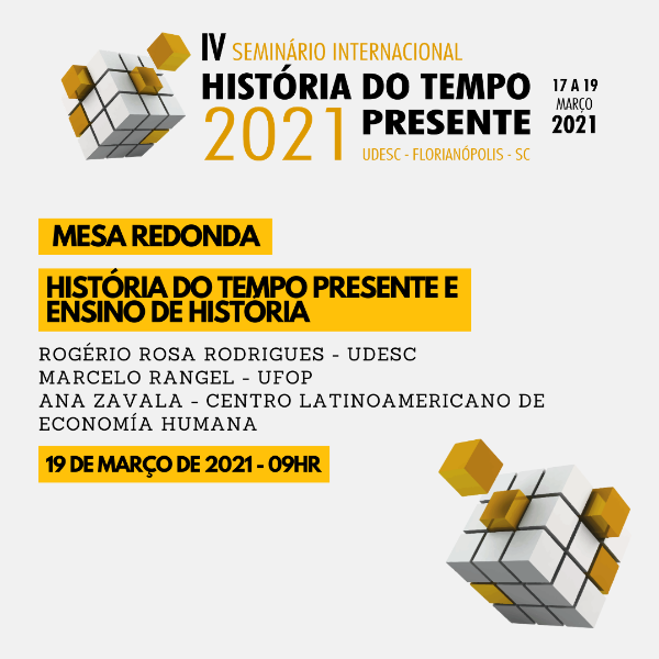 Mesa Redonda: História do Tempo Presente e ensino de história