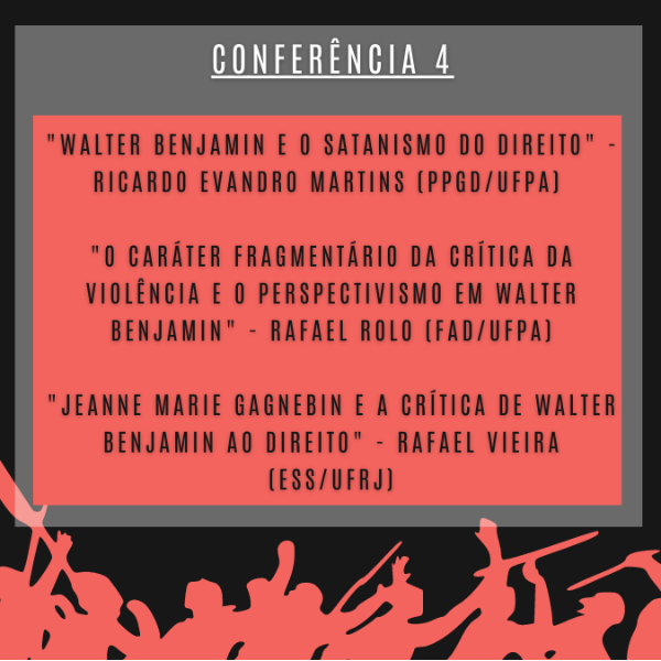 CONFERÊNCIA 4 - RICARDO MARTINS (PPGD/UFPA), RAFAEL ROLO (FAD/UFPA) E RAFAEL VIEIRA (ESS/UFRJ)