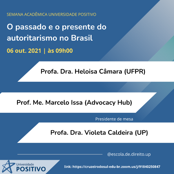 Palestra - O passado e o presente do autoritarismo no Brasil