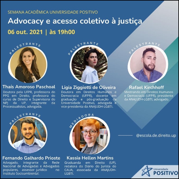 Palestra - Advocacy e acesso coletivo à justiça