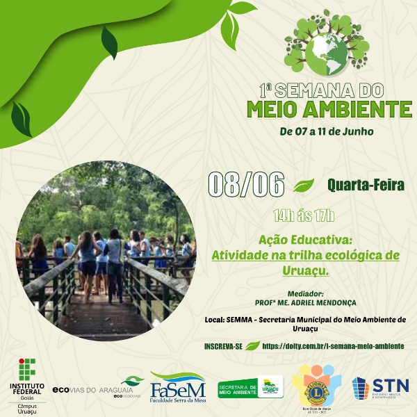 Ação Educativa: Atividade na trilha ecológica de Uruaçu