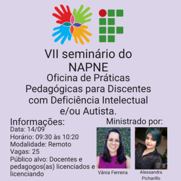 Oficina 05 - Práticas pedagógicas para discentes com deficiência intelectual e/ou autismo