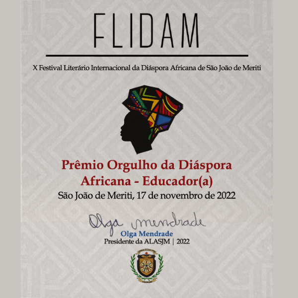 Prêmio Orgulho da Diáspora Africana - Educador(a)