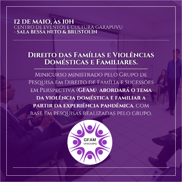 Minicurso GFAM - Direito das Famílias e Violências Domésticas e Familiares