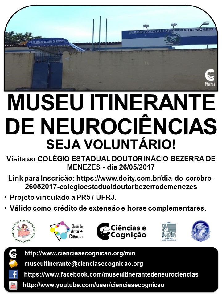 Dia do Cérebro 26/05/2017 - Colégio Estadual Doutor Inácio Bezerra de Menezes