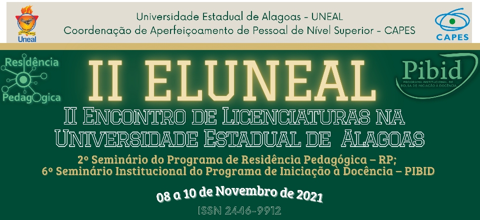 II ELUNEAL – Encontro de Licenciaturas na Universidade Estadual de  Alagoas