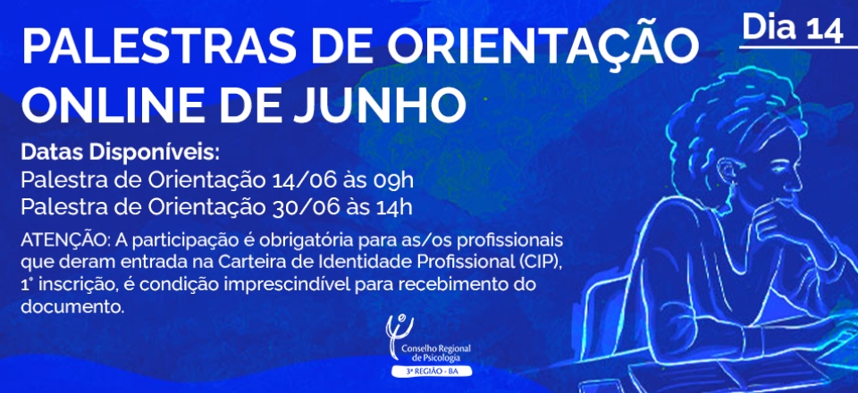 PALESTRA DE ORIENTAÇÃO 14 JUNHO  2022 - TERÇA FEIRA