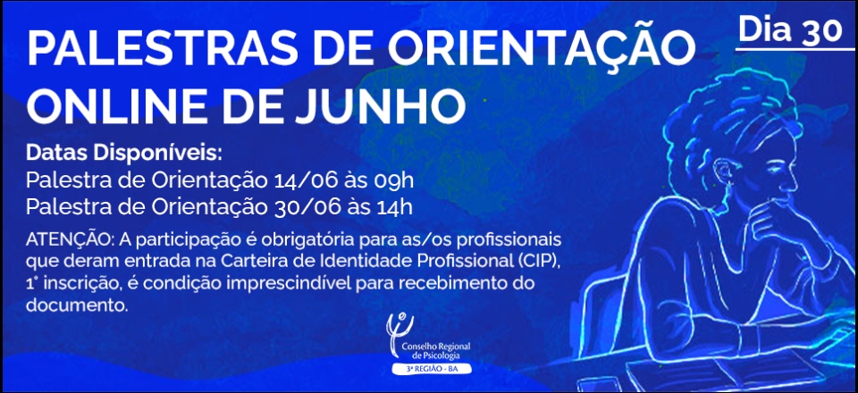 PALESTRA DE ORIENTAÇÃO 30 JUNHO  2022 - QUINTA FEIRA