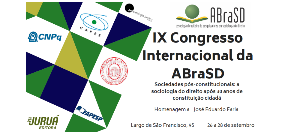 IX Congresso Internacional da ABraSD - Associação Brasileira de Pesquisadores em Sociologia do Direito