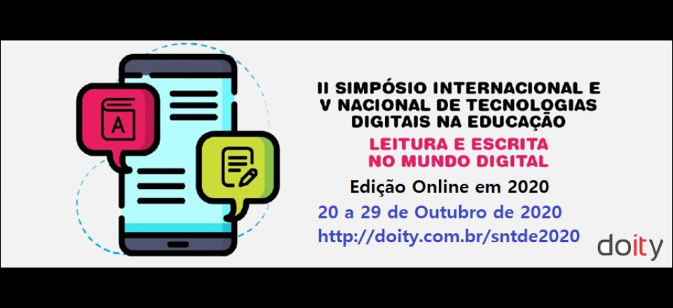 II Simpósio Internacional e V Nacional de Tecnologias Digitais na Educação