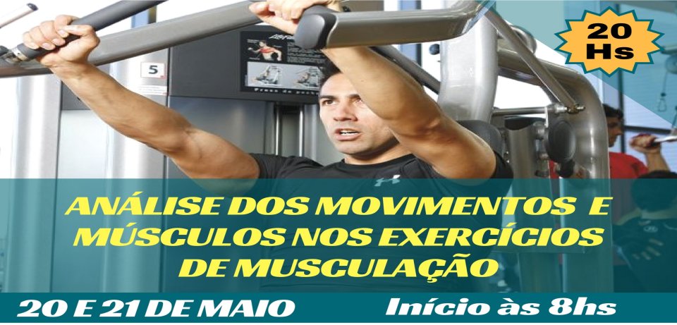 Curso Análise dos Movimentos e Músculos nos Exercícios de Musculação