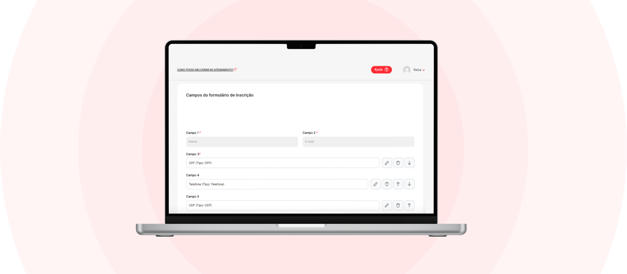 Formulários personalizados