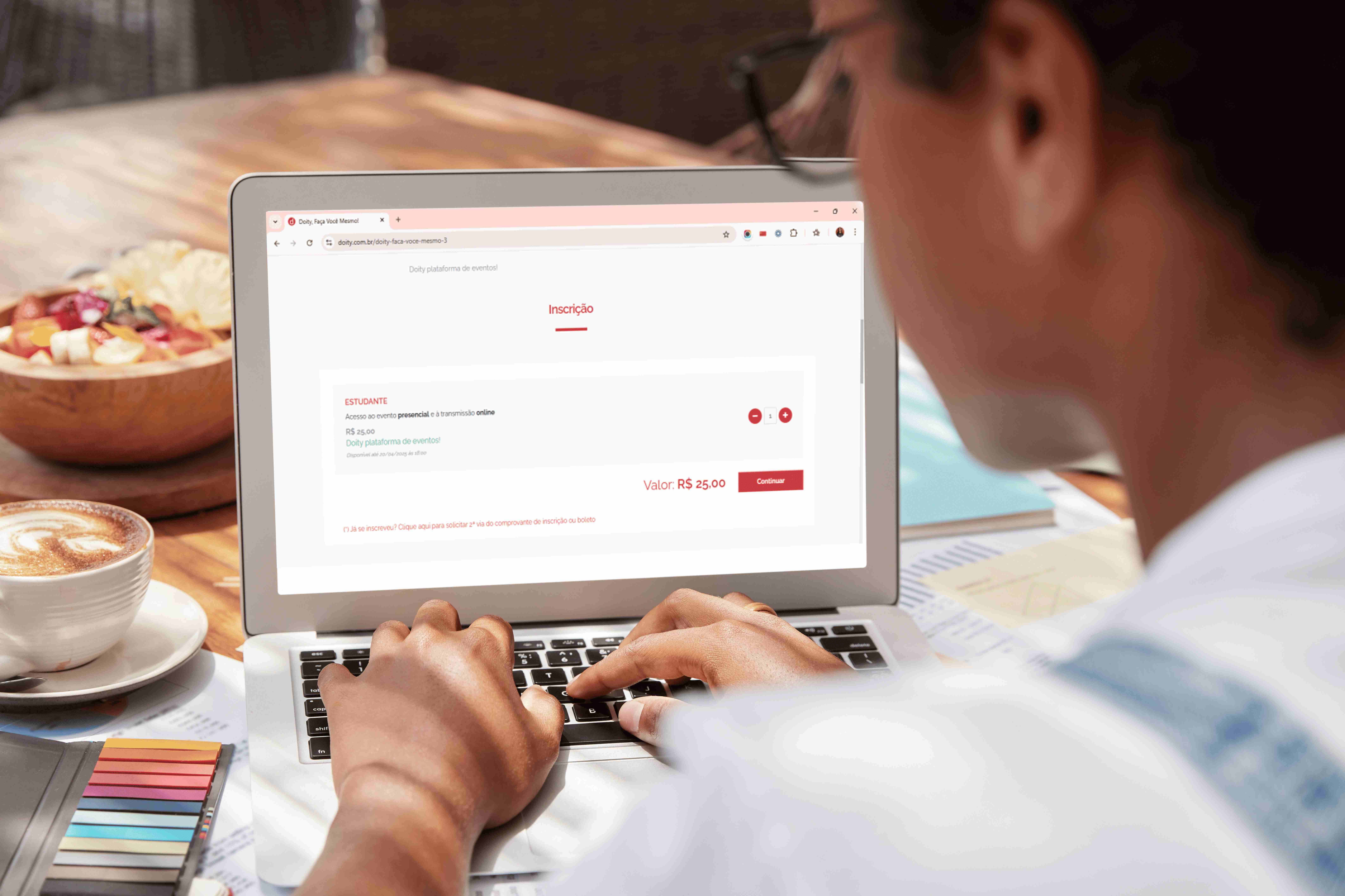 Sistema de inscrições e doações