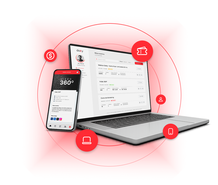 Organize eventos com a Doity